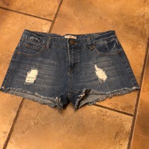 Denim shorts